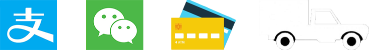 可選付款方式：支付寶、微信、銀行卡、貨到付款。
